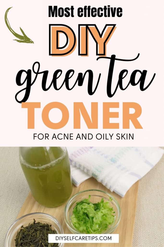 homemade DIY green tea toner for face