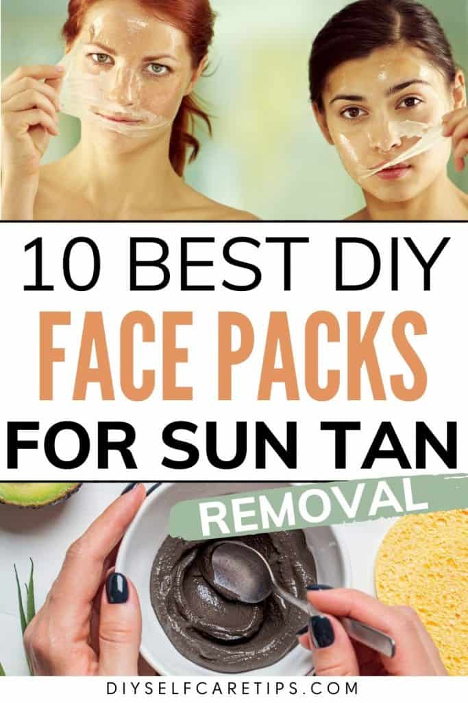 Best DIY face packs for sun tan removal. How to remove sun tan? Natural remedies for sun tan removal. Tips to remove sun tan with natural products. Homemade face packs for tanning.