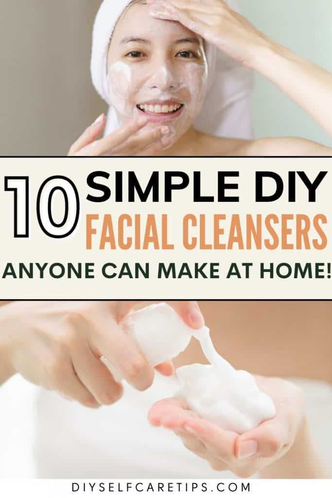 Diy homemade face cleansers. How to make facial cleansers at home. Use natural diy recipes for face cleansers. Make your own chemical free cleansers at home.