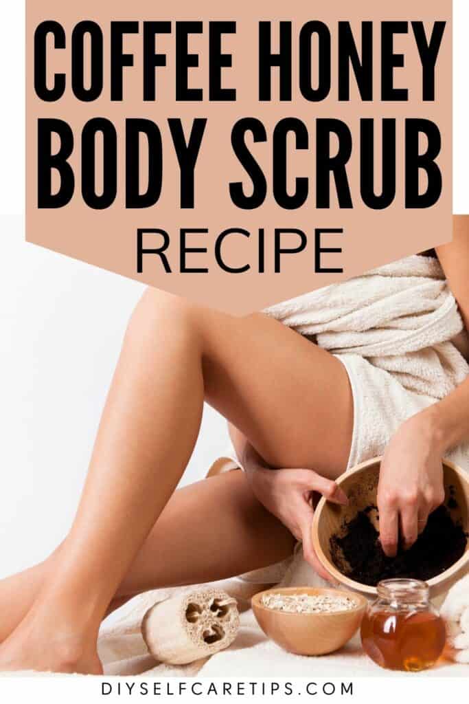 Coffee honey scrub recipe. How to make coffee honey body scrub at home. This homemade coffee body scrub with honey is easy and quick to make. Whitening body scrub with coffee and honey.